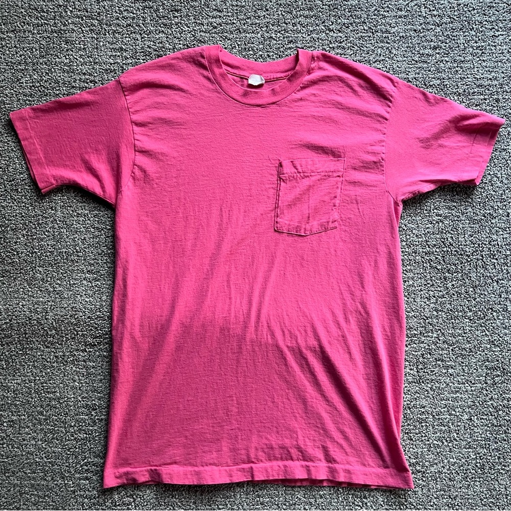 1980’s Pink Selvage Pocket Single Stitch T-Shirt